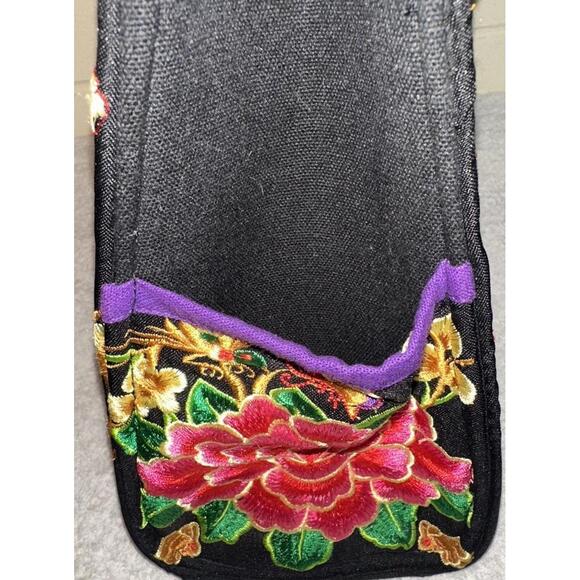 Genuine Embroidered Vintage Exotic BOHO handbag tote bag evening bag office bag - Picture 4 of 10